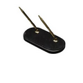 Blank Oval Pen Stand (Jet Black)